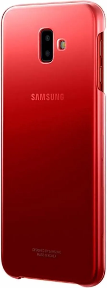 Samsung Galaxy J6+ EF-AJ610CR Gradation Cover - Rood