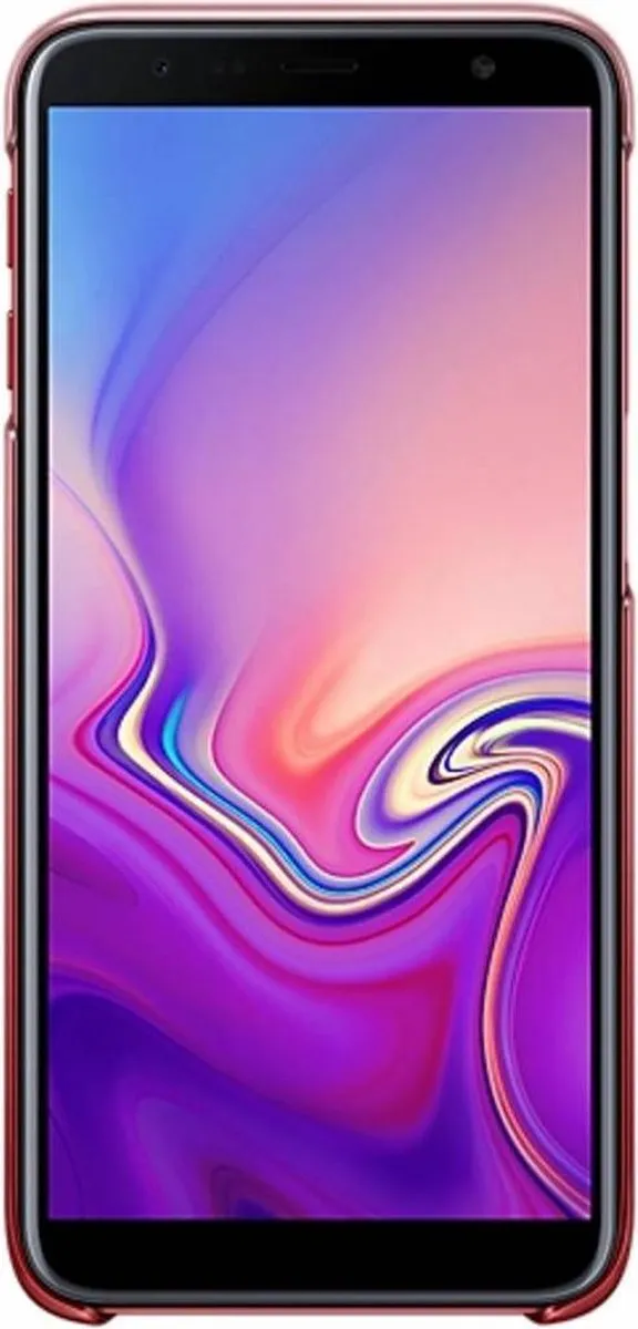 Samsung Galaxy J6+ EF-AJ610CR Gradation Cover - Rood