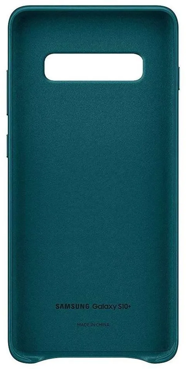 Samsung Lederen Cover Galaxy S10+ - Groen - 8801643644468