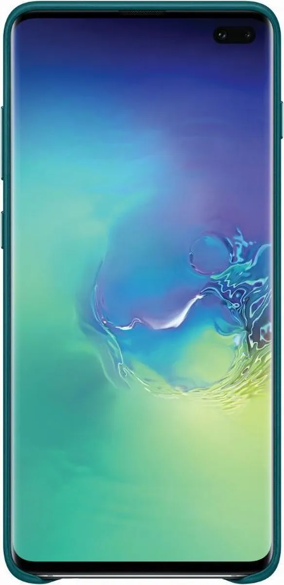 Samsung Lederen Cover Galaxy S10+ - Groen - 8801643644468