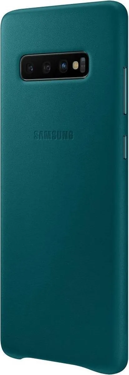 Samsung Lederen Cover Galaxy S10+ - Groen - 8801643644468