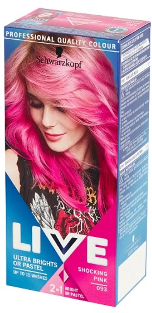 Schwarzkopf Live Ultra Brights 093 Shocking Pink Haarkleur 3ml - afbeelding 3 van 4