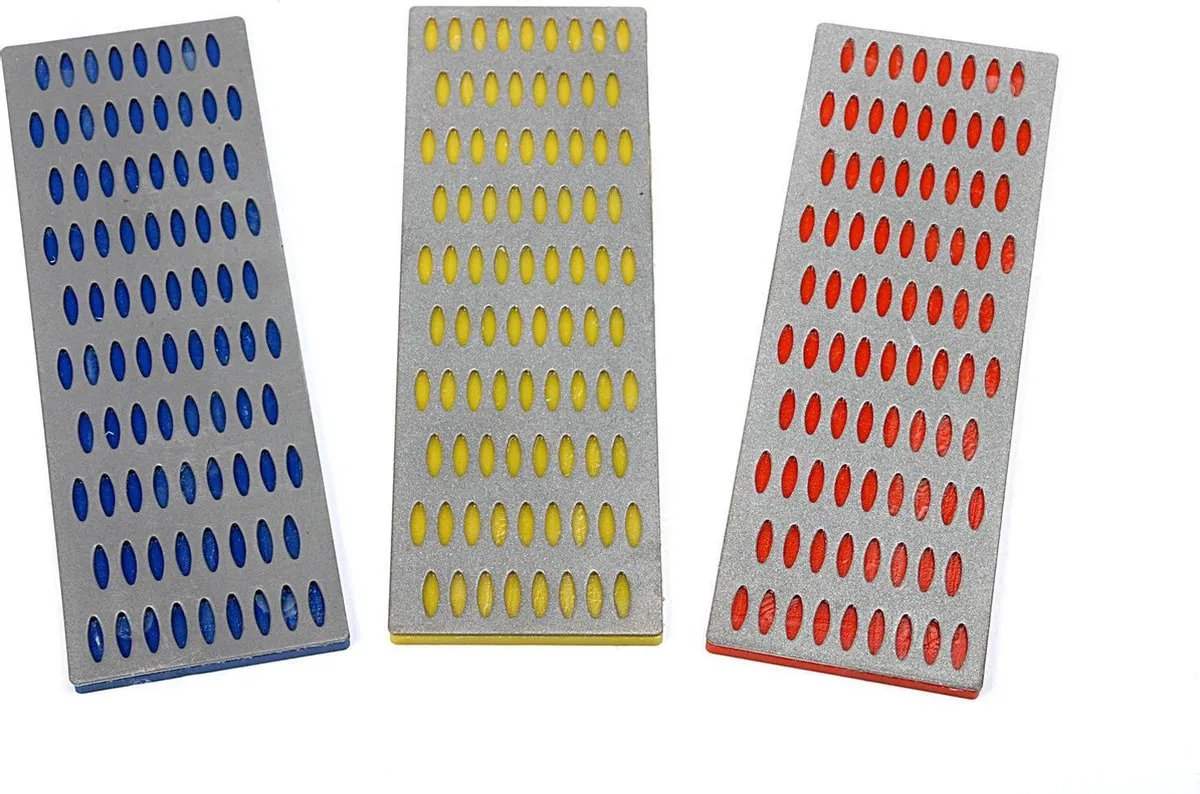 HBM 3-delige Diamant Wetstenen Set 200/300/400