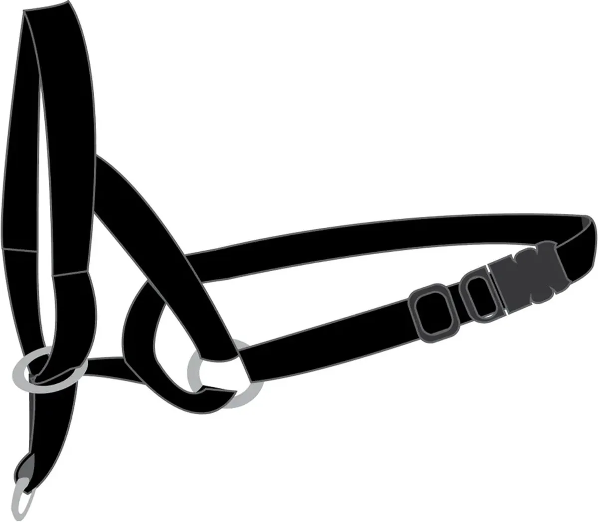 Flamingo Easy Leader Halsband - Zwart