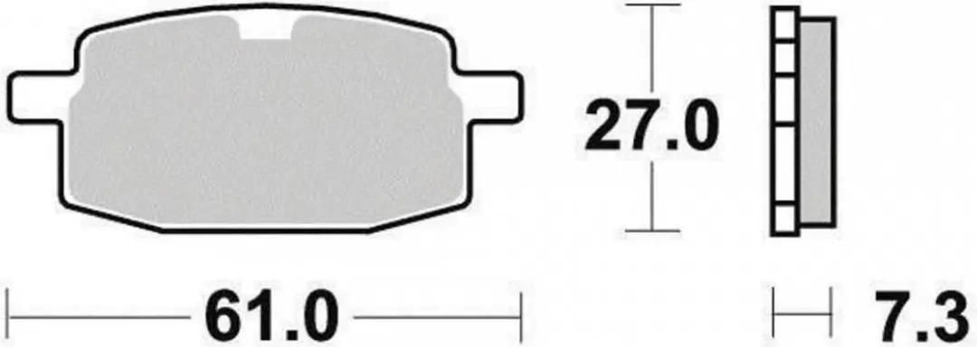 Plaquette de frein Ferodo pour Scooter Lexmoto 50 Molly 2015 à 2018 AVG / DFE50