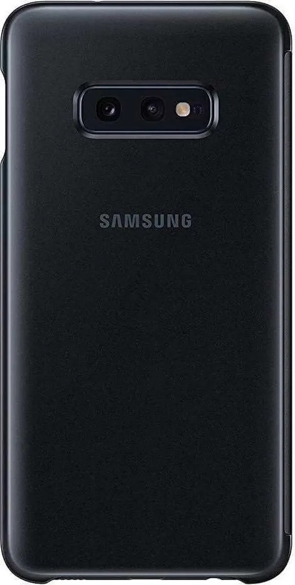 Samsung Clear View Cover Zwart - Galaxy S10e