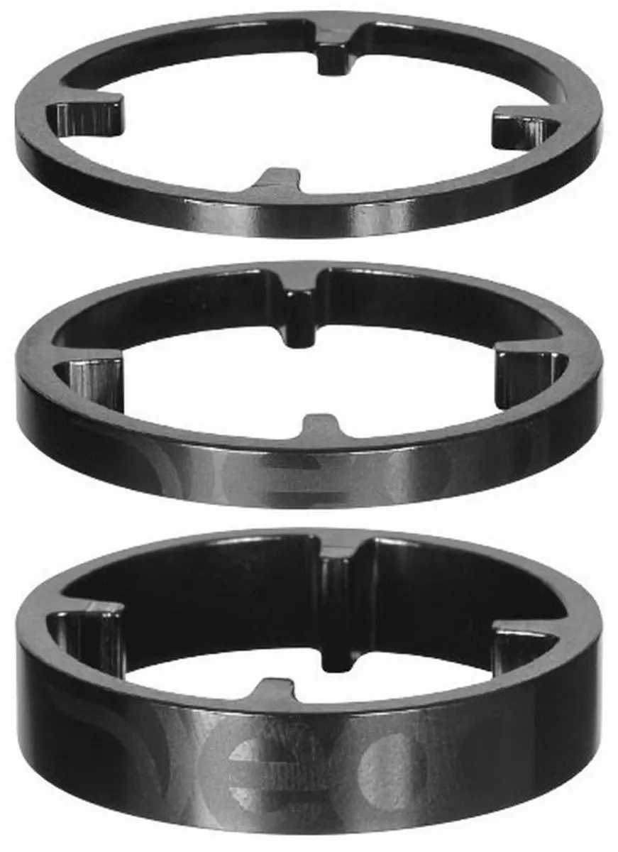 Deda Spacers Hss 46 Mm Carbon 3/5/10 Mm Zwart 3 Stuks