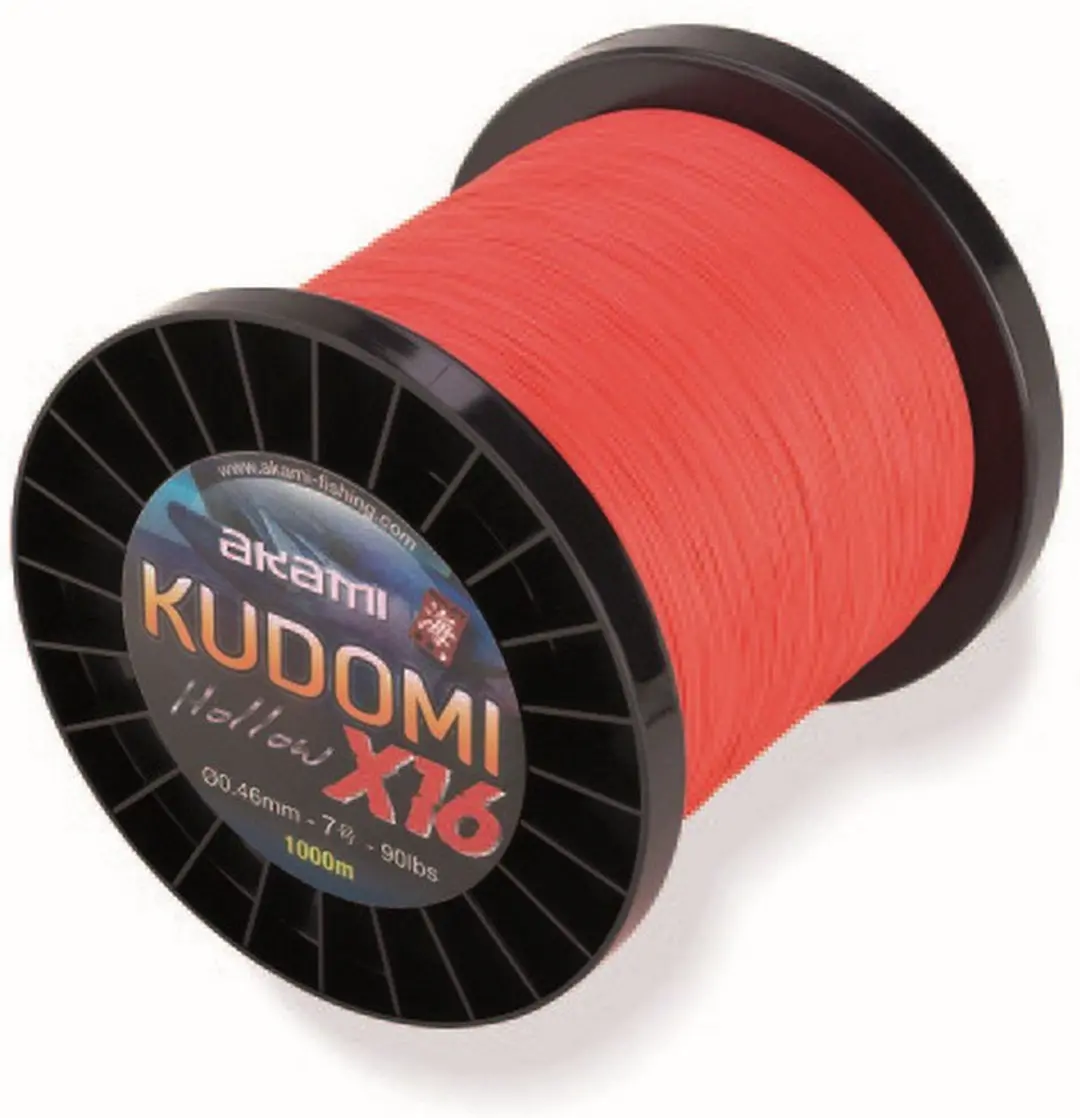 Akami Kudomi Gevlochten Vislijn 1000 M Rood 0.720 mm