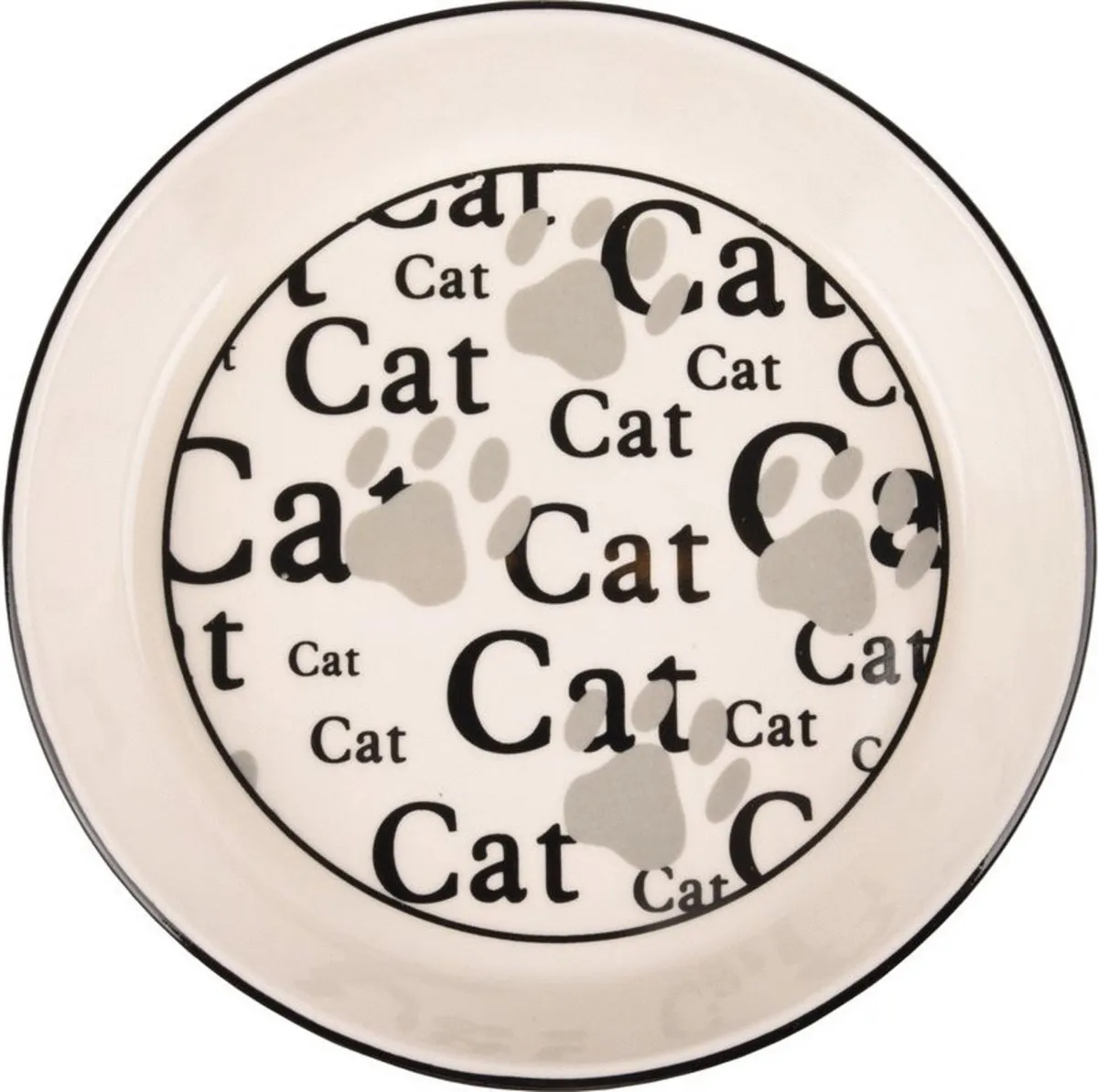 Flamingo Voerbak Kat Cats M - 16,5cm Wit