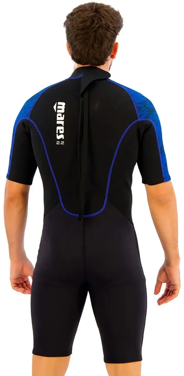 Mares Manta Shorty Wetsuit - Heren M - Zwart/Blauw - afbeelding 2 van 6