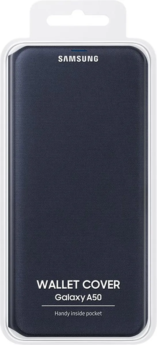 Samsung Flip Wallet Hoesje Galaxy A50 - Donkerblauw - afbeelding 6 van 6