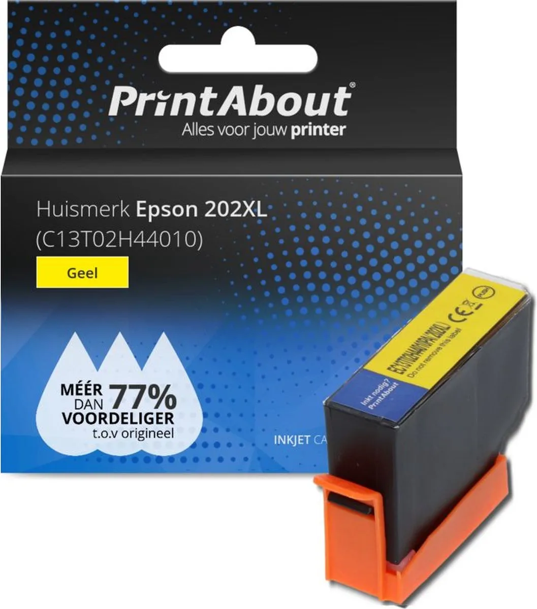 PrintAbout Epson 202XL Geel Hoge Capaciteit