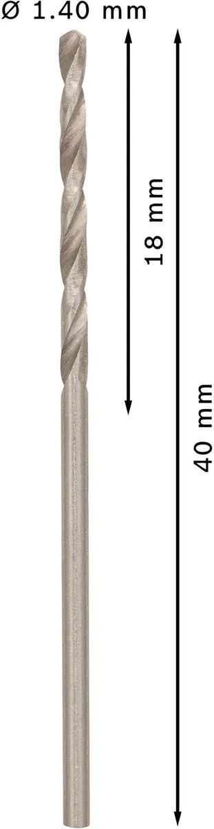 Bosch Professional ST. LINE 1.4mm HSS-G Metaalboren - 10 Stuks - afbeelding 5 van 5