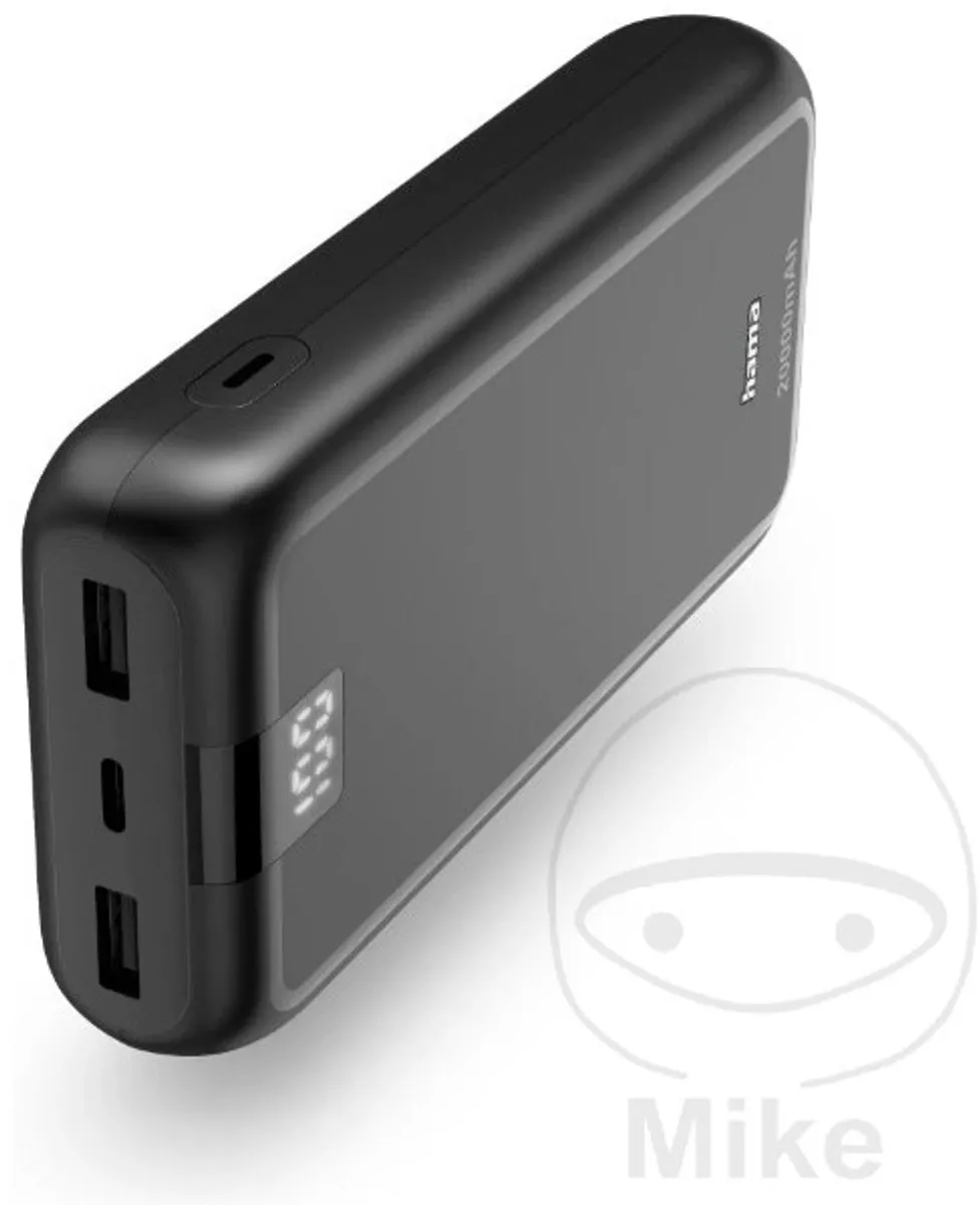 Hama Powerbank Performance 00201710 - 20000mAh - 15W - Antraciet