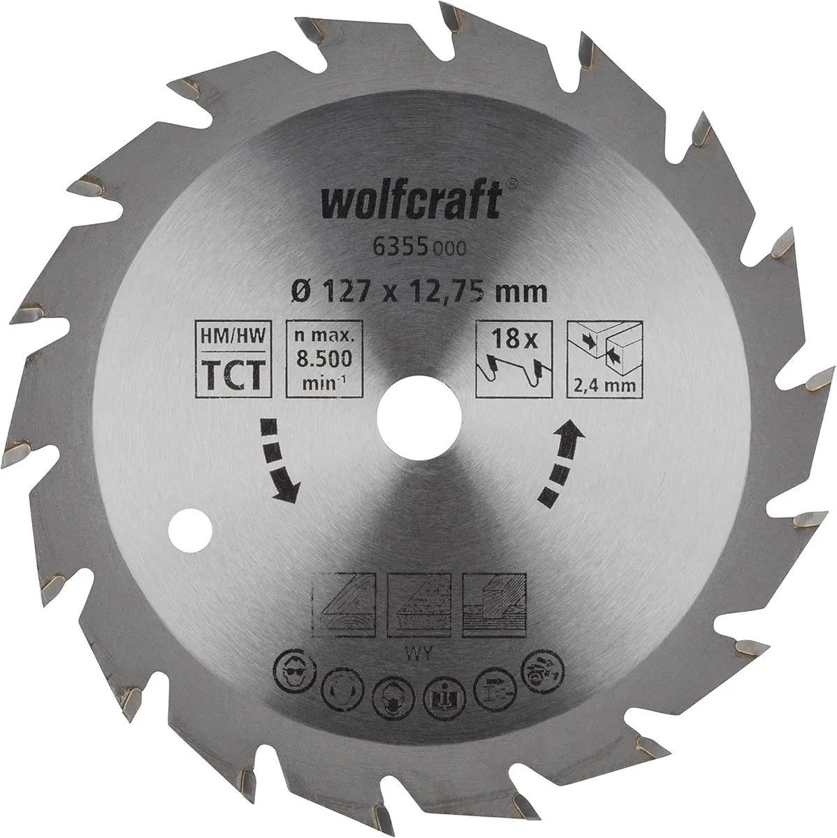 Wolfcraft Handcirkelzaagblad HM 6355000
