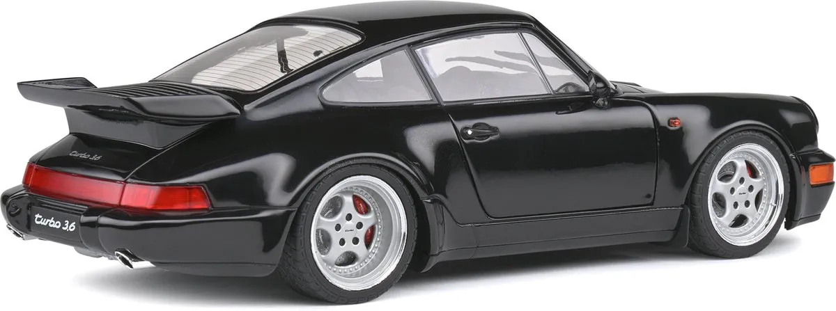 Porsche 911 (964) Turbo Solido 1:18 Schaalmodel - Zwart