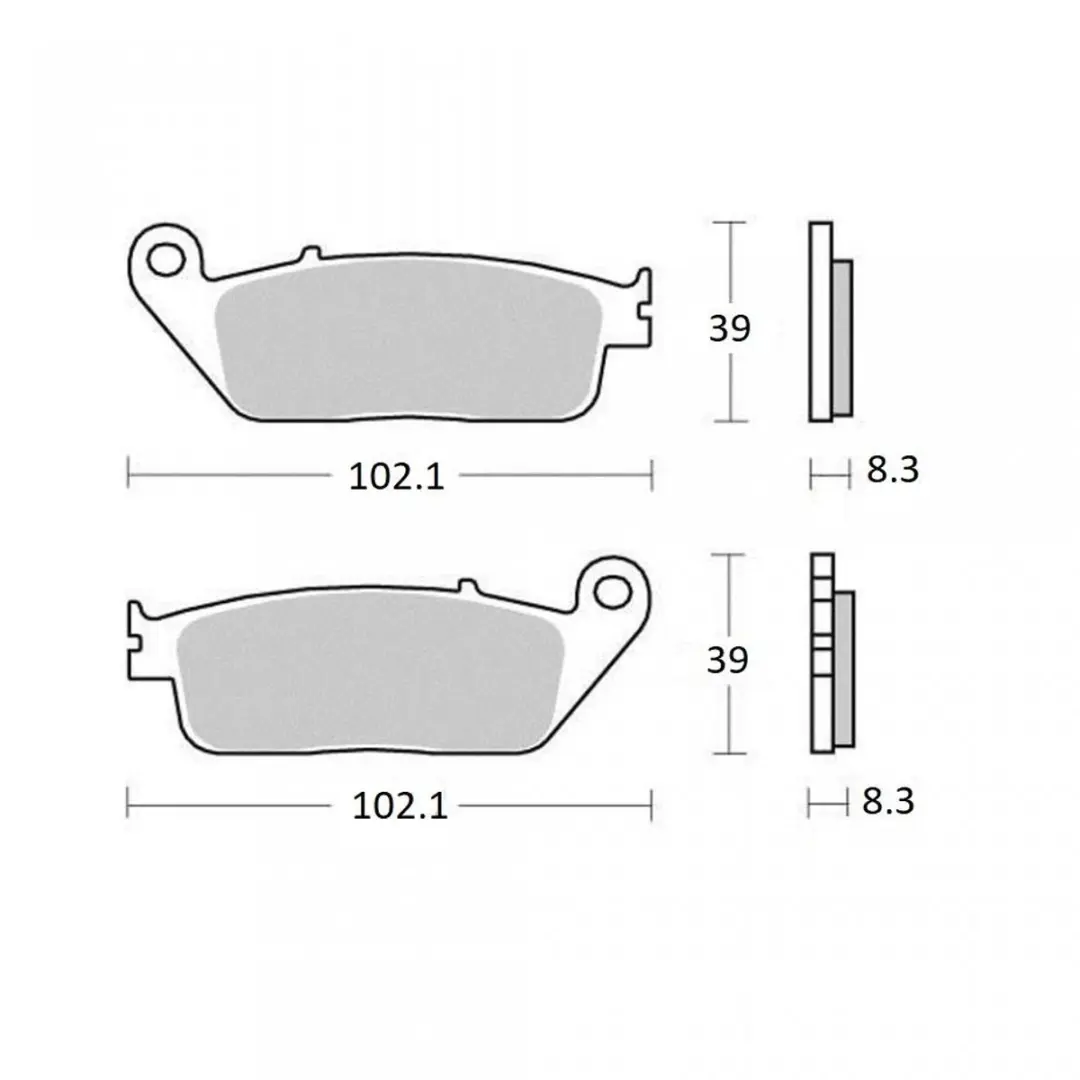 ferodo remblokjes voor triumph 865 bonneville se 2007 tot 2008 av nieuw