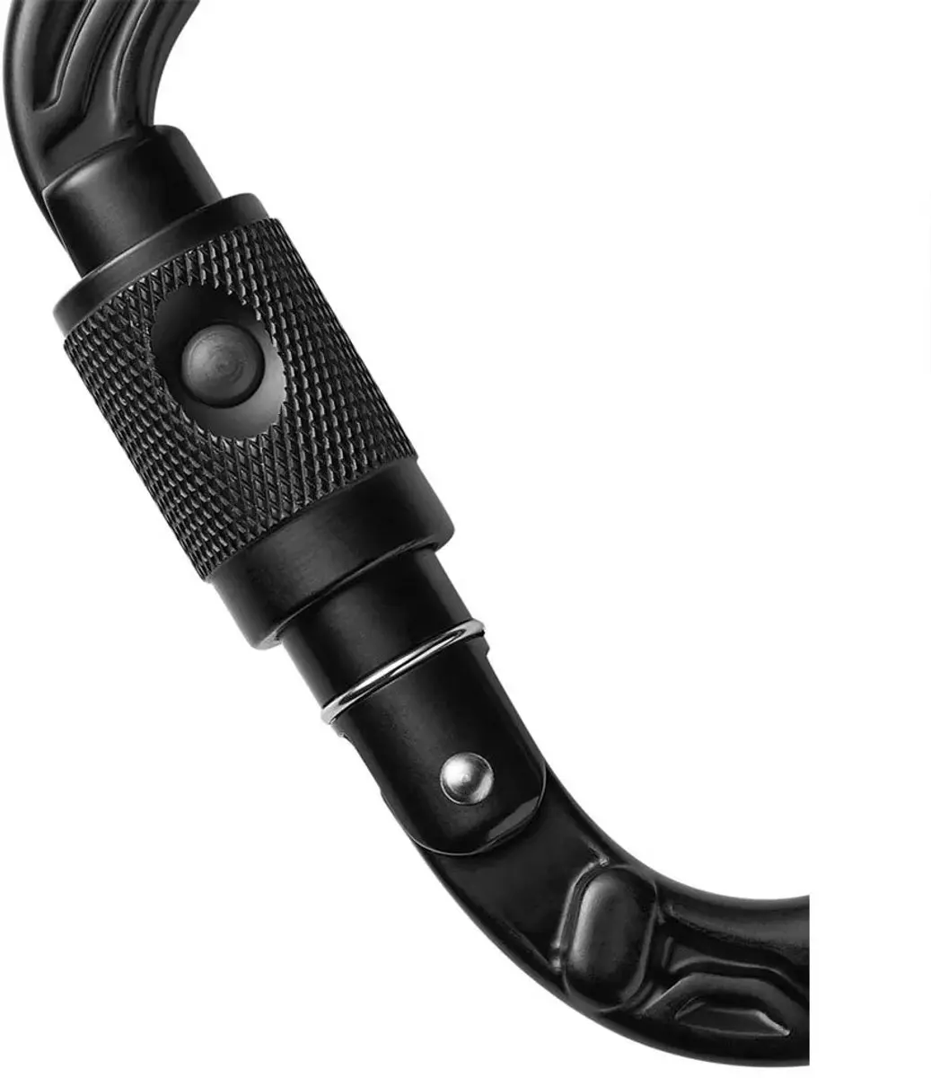 Edelrid HMS Bullet PermaLock Karabijnhaak - Zwart - afbeelding 3 van 6
