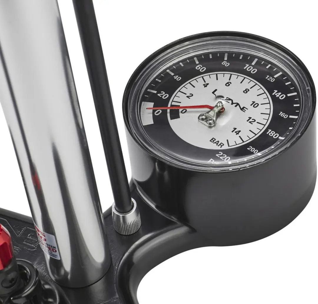 Lezyne Alloy Floor Drive Vloerpomp Zilver - afbeelding 5 van 6