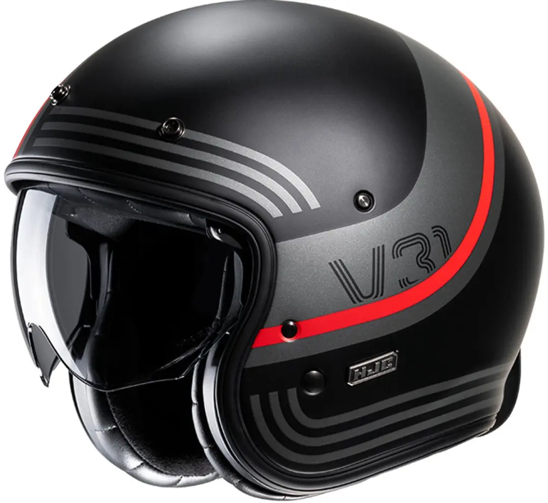 Hjc V31 Byron Zwart Rood MC1Sf Jethelm