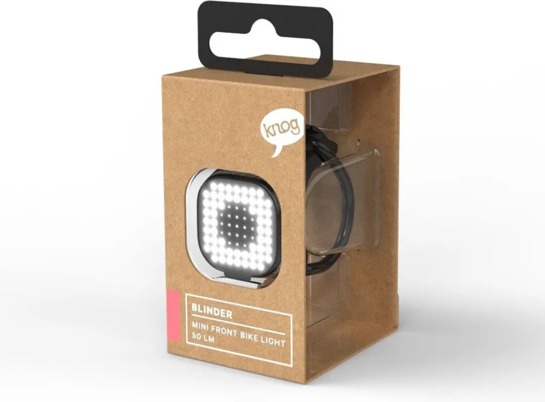Knog Blinder Mini Square voorfietslamp - Zwart - afbeelding 5 van 6
