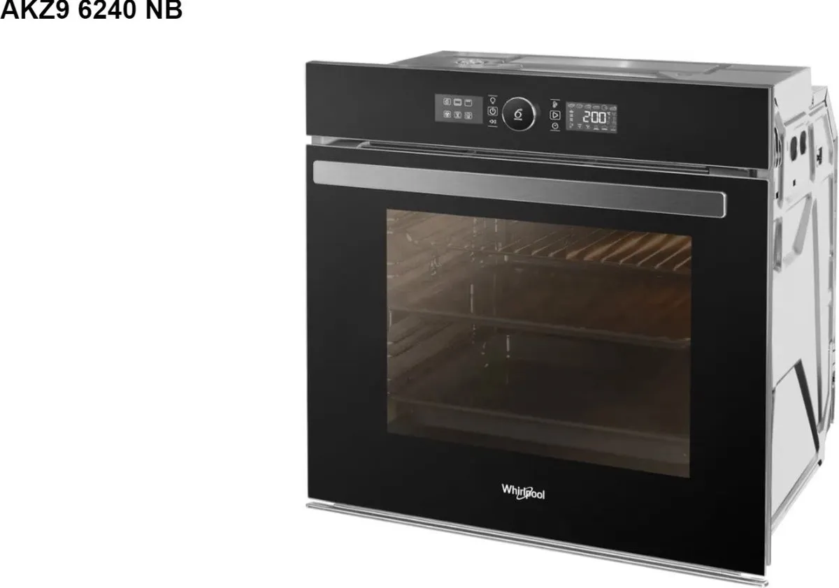 Whirlpool AKZ9 6240 NB Elektrische Oven 73L - Zwart