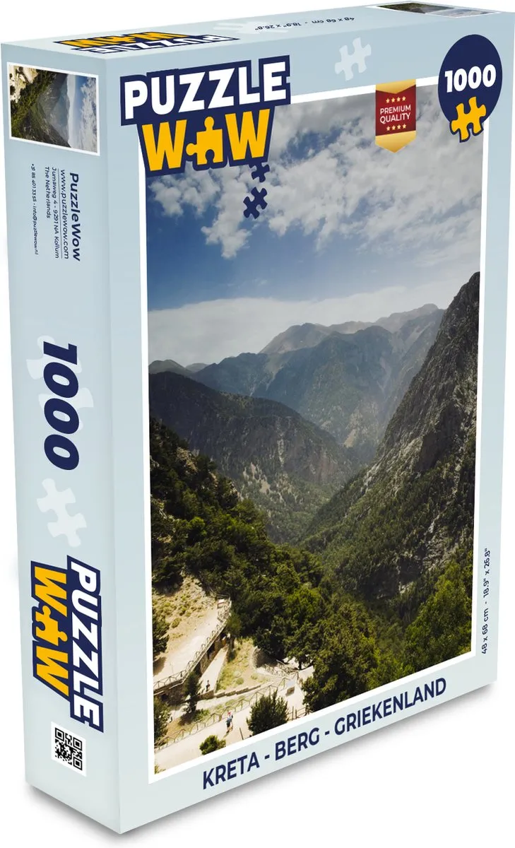 PuzzleWow Kreta Legpuzzel 1000 Stuks