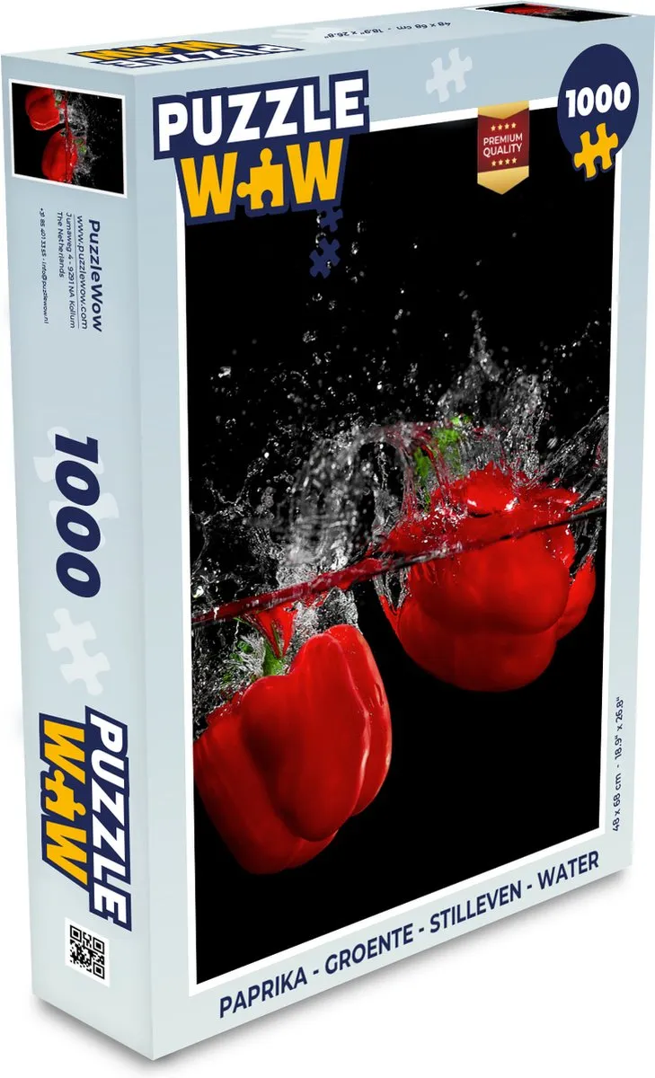 PuzzleWow Paprika Legpuzzel 1000 Stuks
