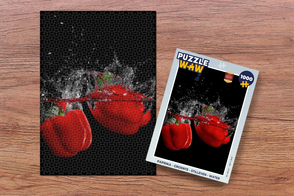PuzzleWow Paprika Legpuzzel 1000 Stuks - Multicolor