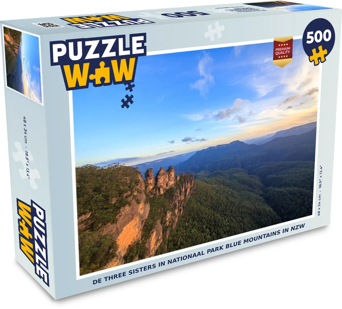 PuzzleWow De Three Sisters Blue Mountains Legpuzzel 500 Stuks