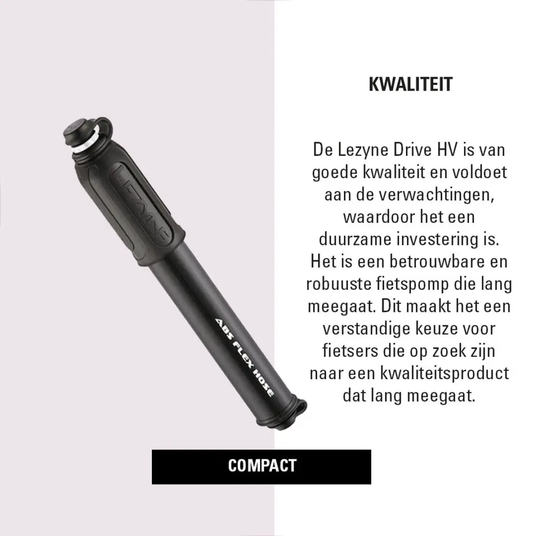 Lezyne HV Sport Drive S Fietspomp - afbeelding 3 van 6