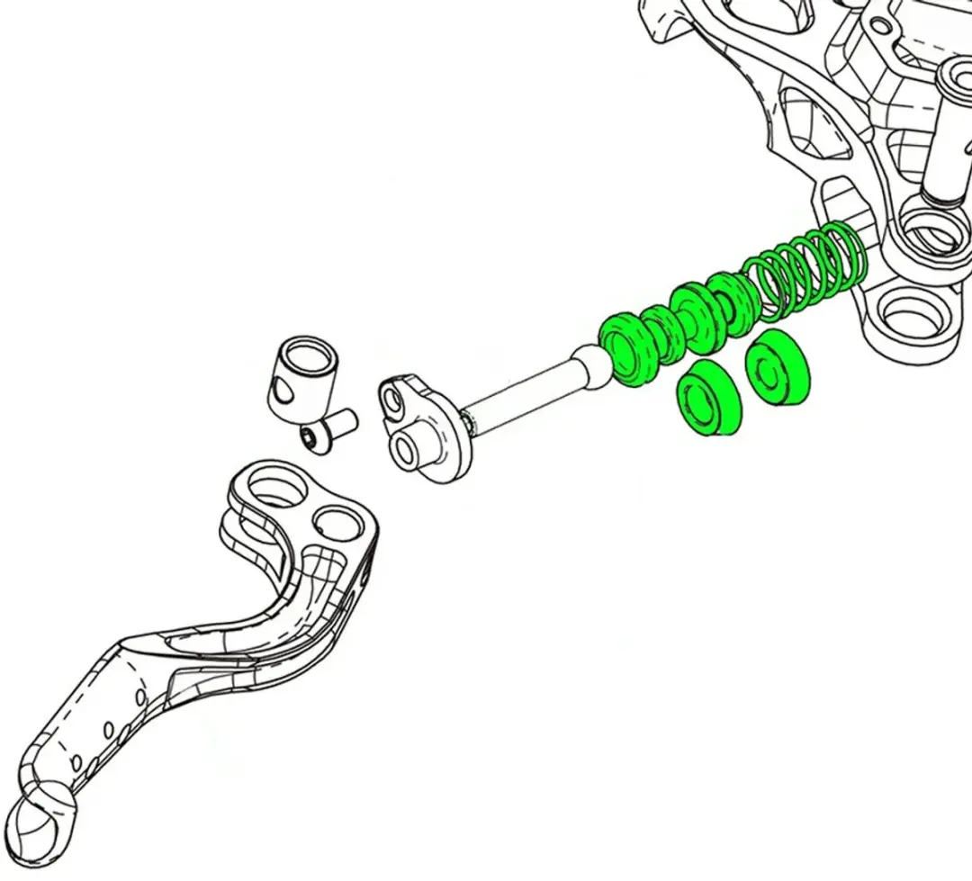 Hope Hbsp259 Race/race Evo/trial Zone Zuigerkit Zilver
