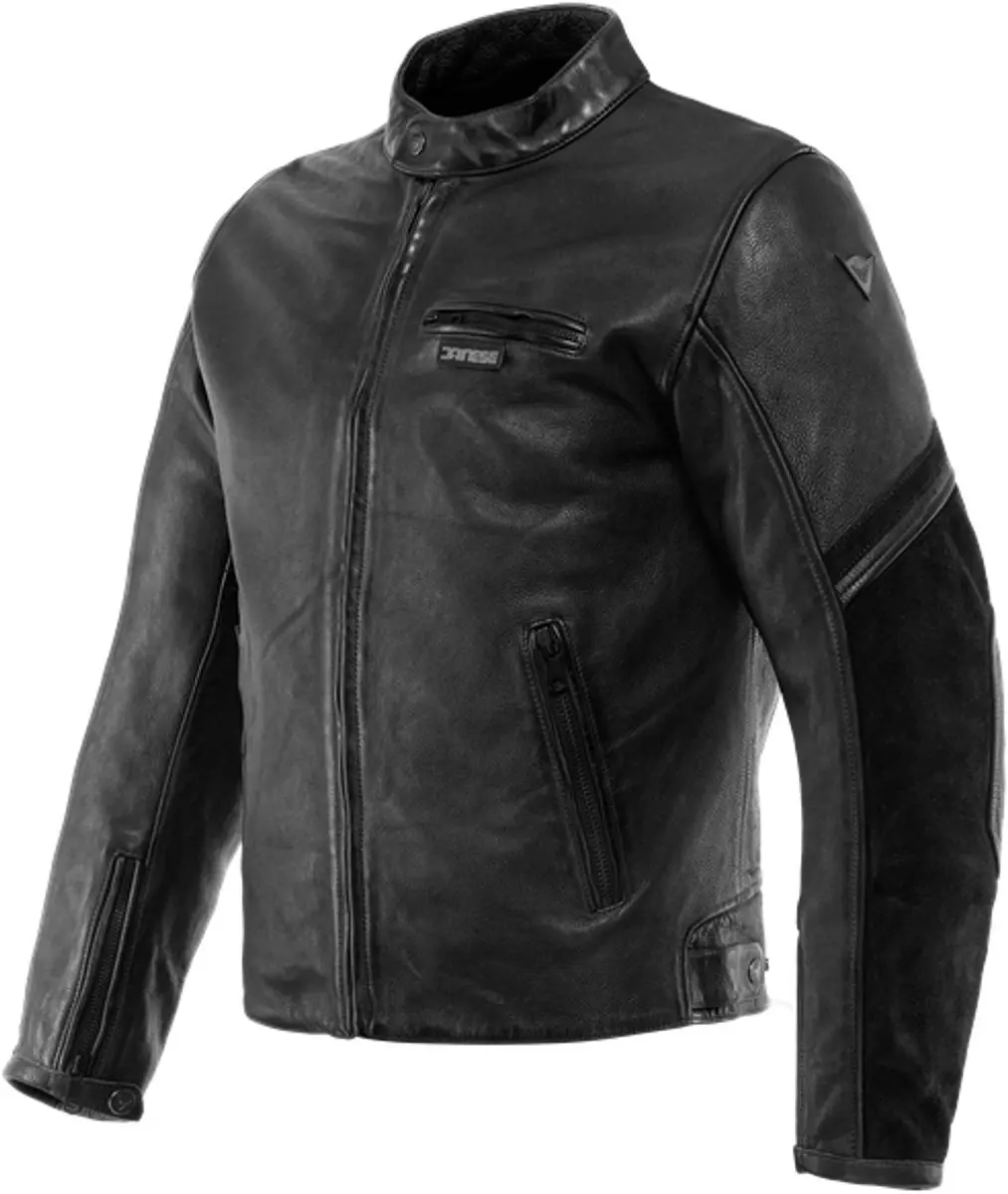 Dainese Merak Leren Jas Zwart