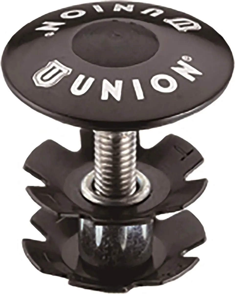 Union Balhoofd plug/kap Ahead 1 inch zwart