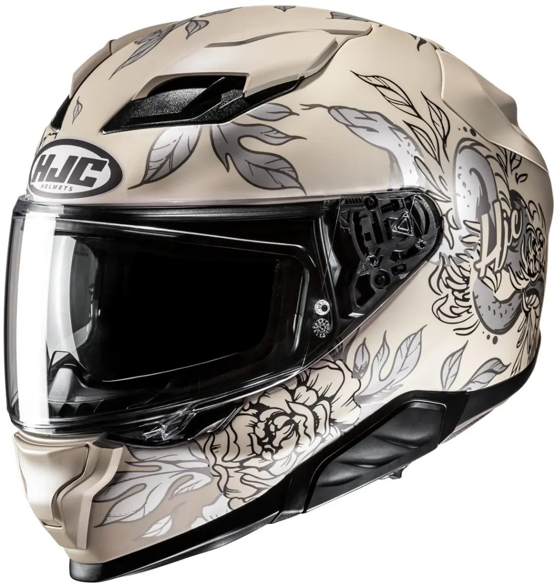 HJC F71 Eliz Zwart Zilver Beige Integraalhelm