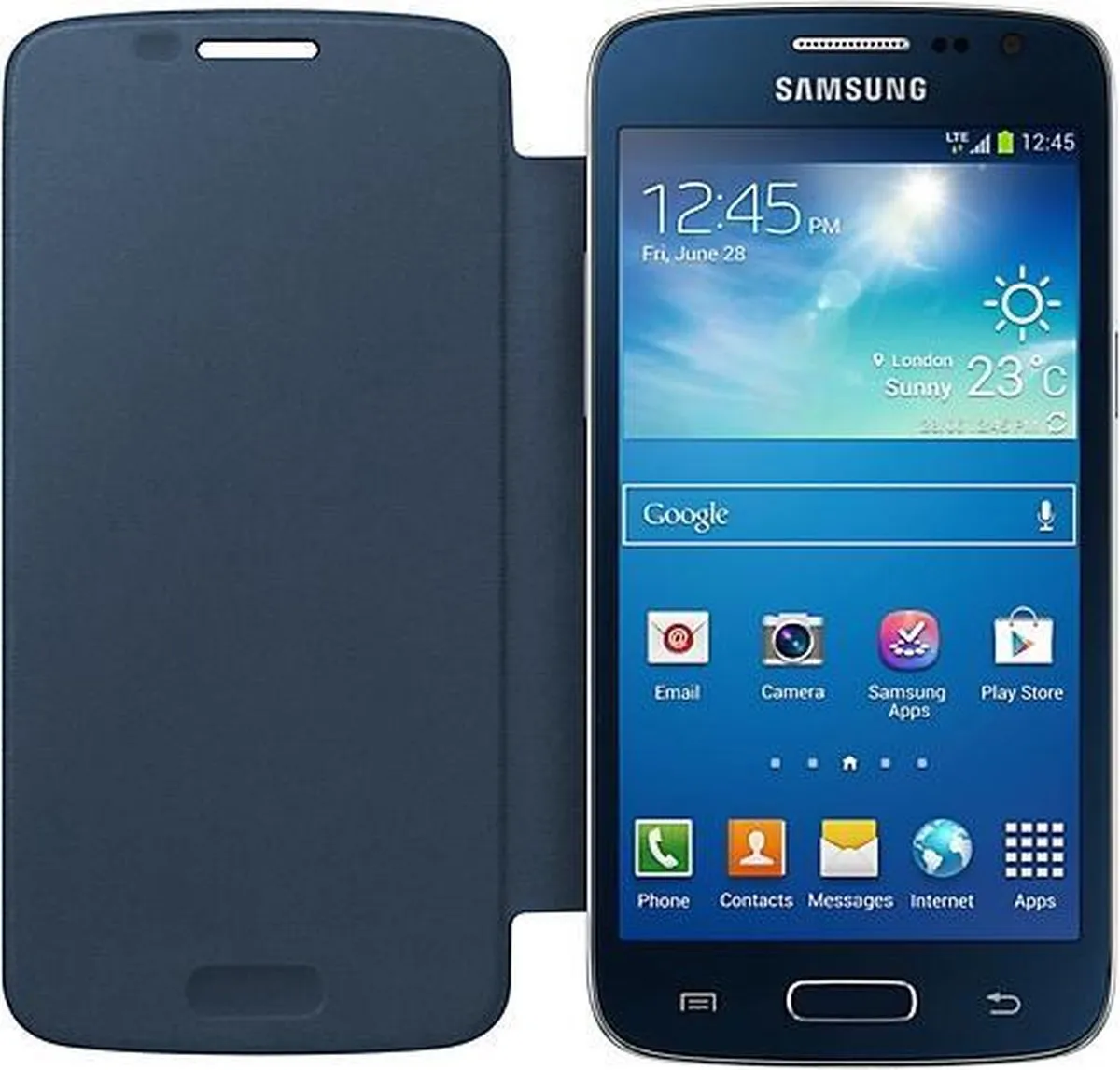 Samsung Galaxy Express 2 Flip Cover - Blauw