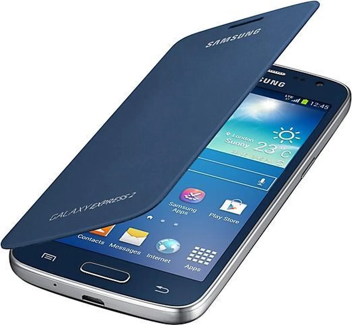 Samsung Galaxy Express 2 Flip Cover - Blauw