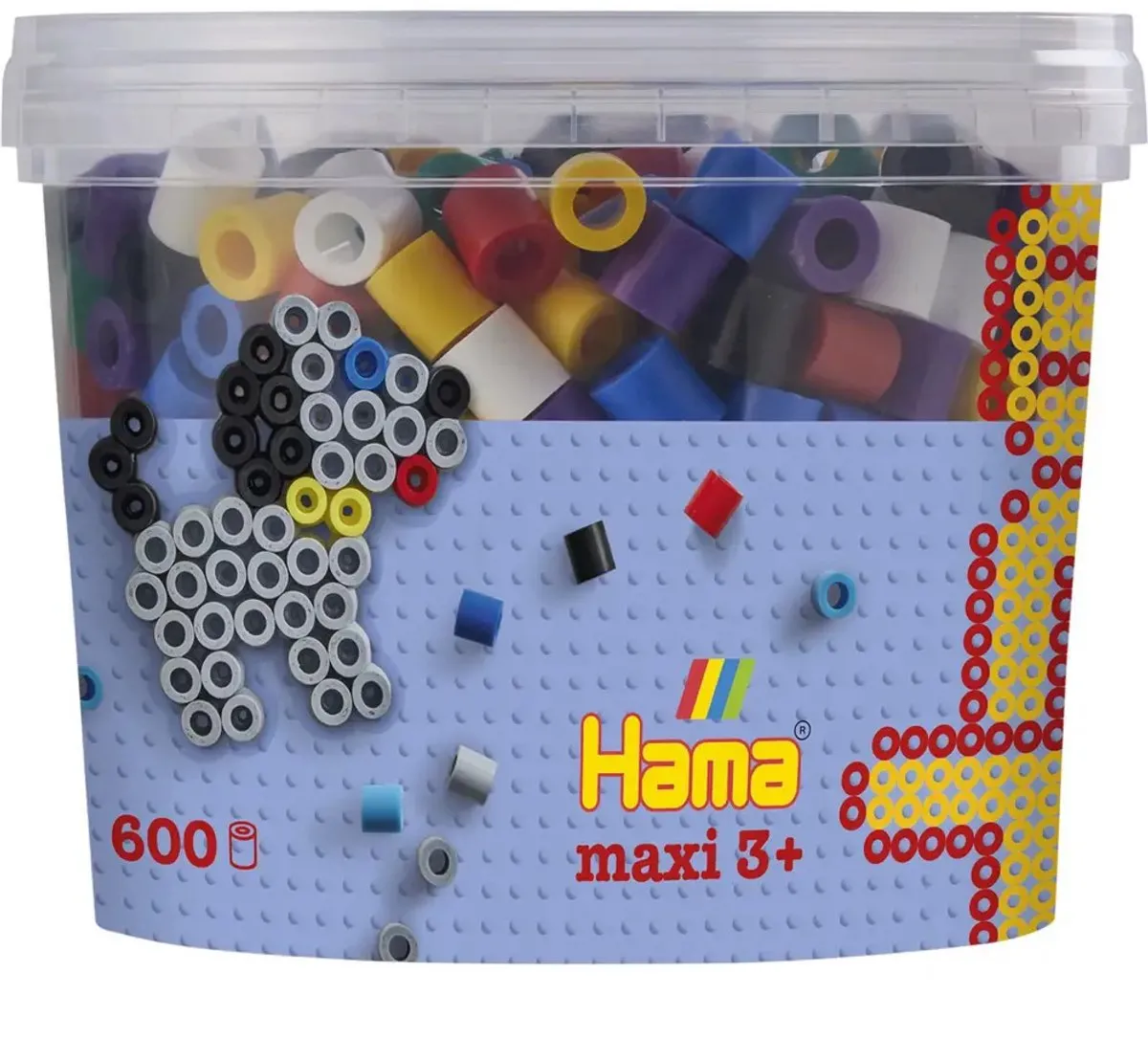 Hama Strijkkralen Maxi Beads Tub - 2 Stuks - 7 Kleuren