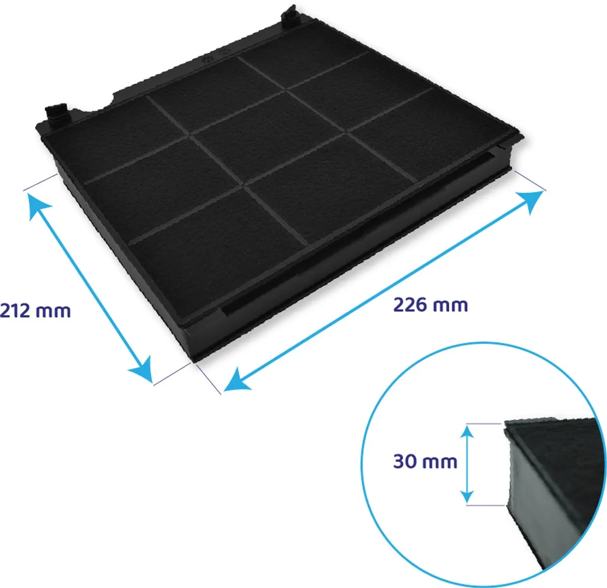 Electrolux MCFE01 Koolstoffilter - Type 15 - Zwart