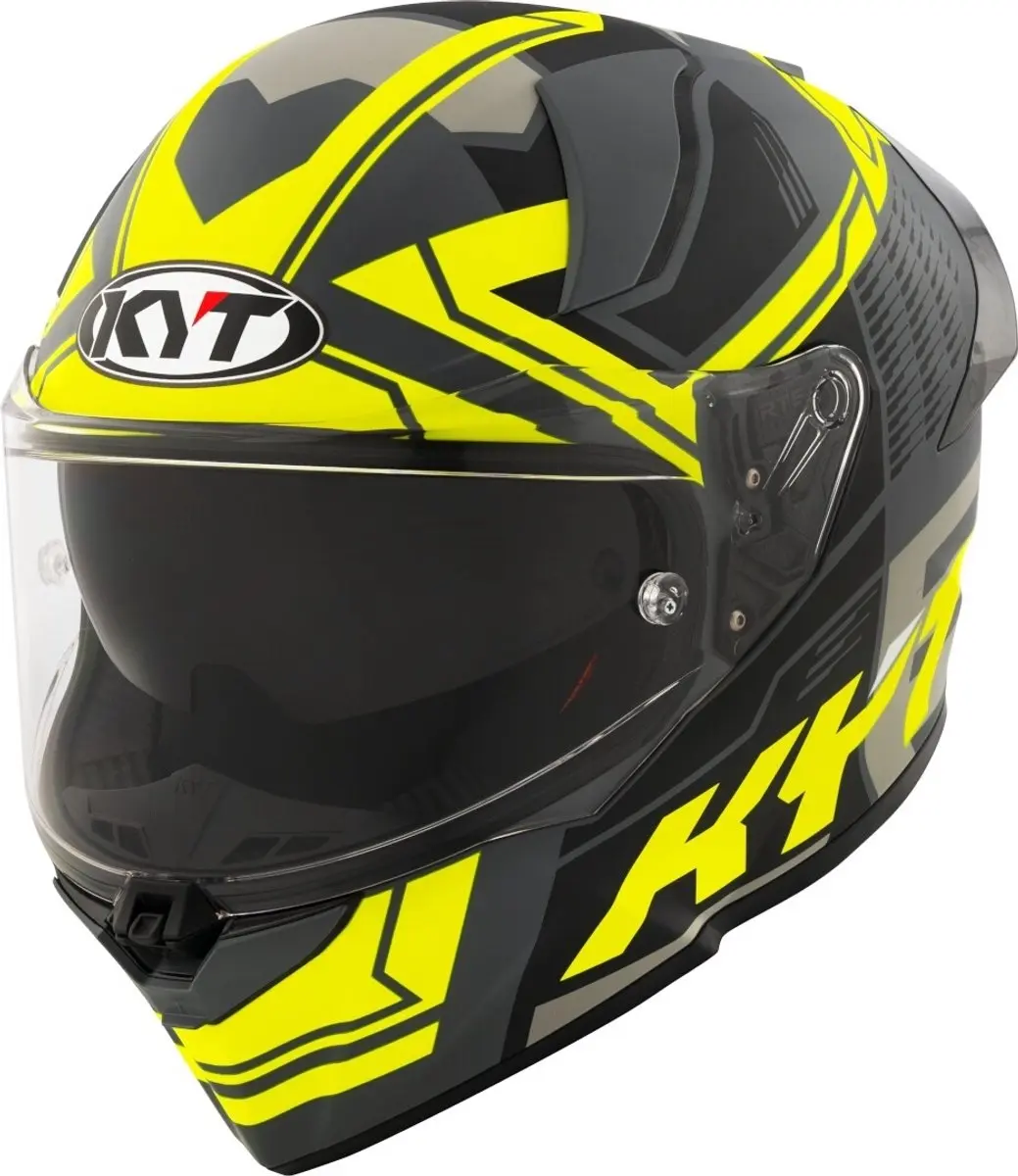 Kyt R2R Octane Integraalhelm Geel - afbeelding 2 van 6