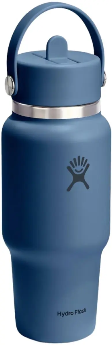 Hydro Flask Wide Flex Straw Travelfles 710ml - Blauw - afbeelding 3 van 3