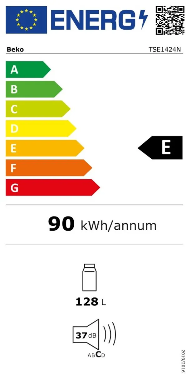 Beko TSE1424N Tafelmodel Koelkast 130L - Wit