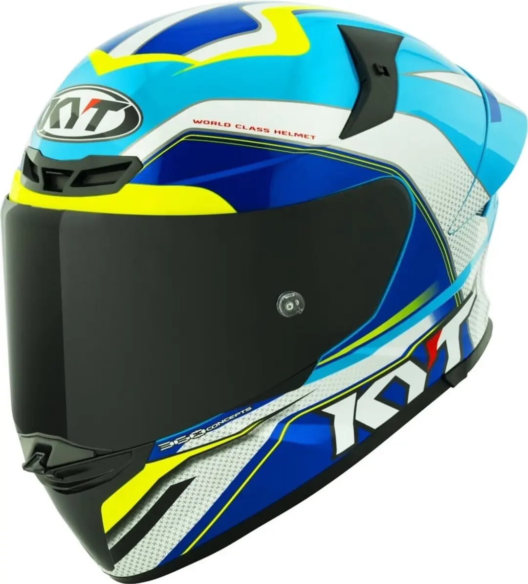 KYT TT-Revo Grand Prix Blauw Geel Integraalhelm