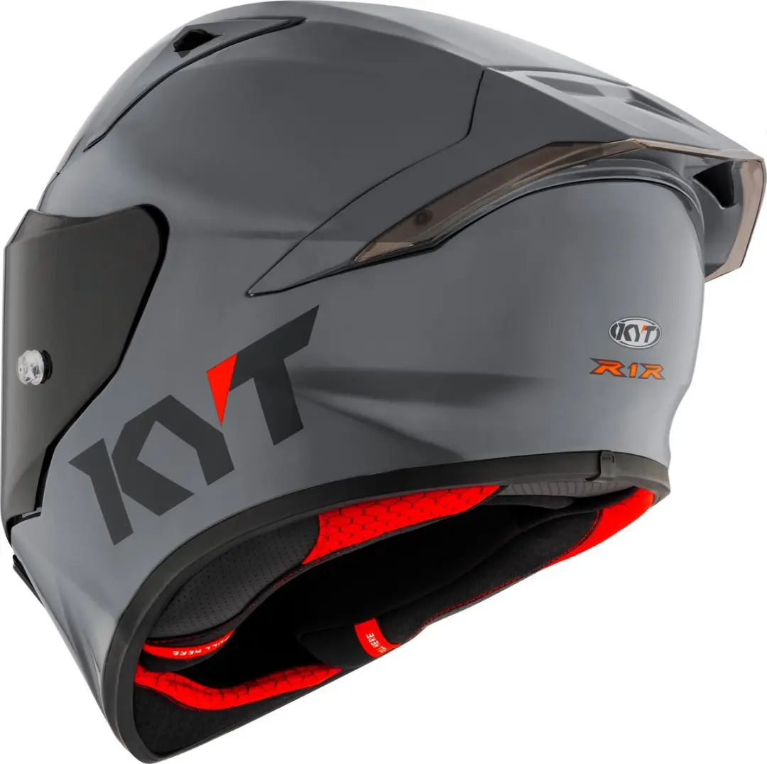 KYT R1R Plain Helm - Grijs/antraciet XS - afbeelding 4 van 6