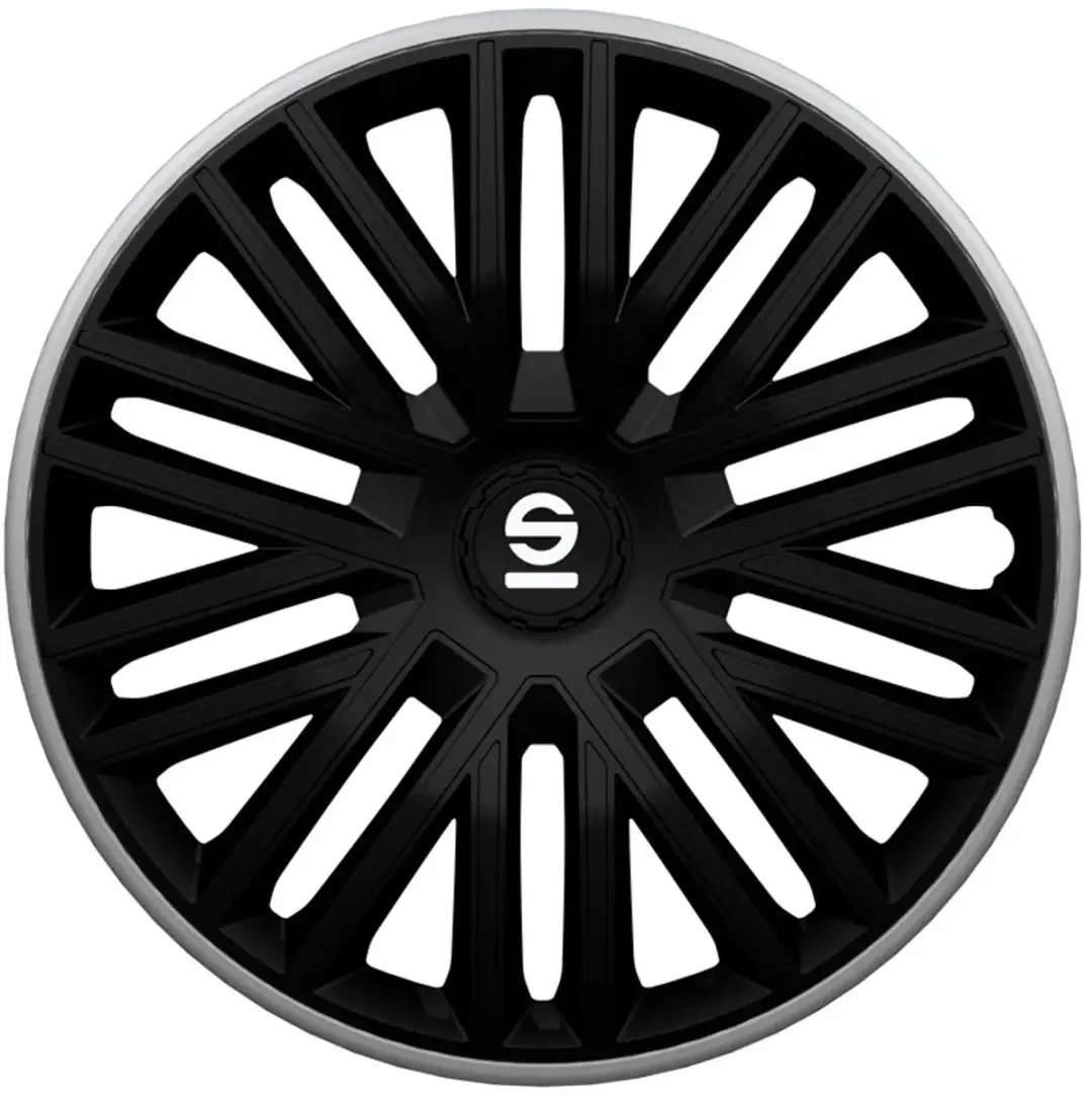 Sparco Wieldoppen Bergamo 14 inch Zwart Grijs