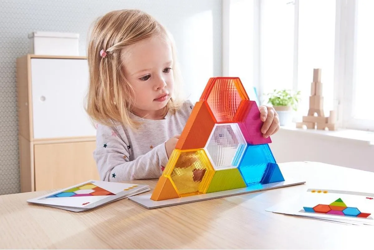 Haba Stapelspel Kleurenkristallen - 15 Stenen - Multicolor