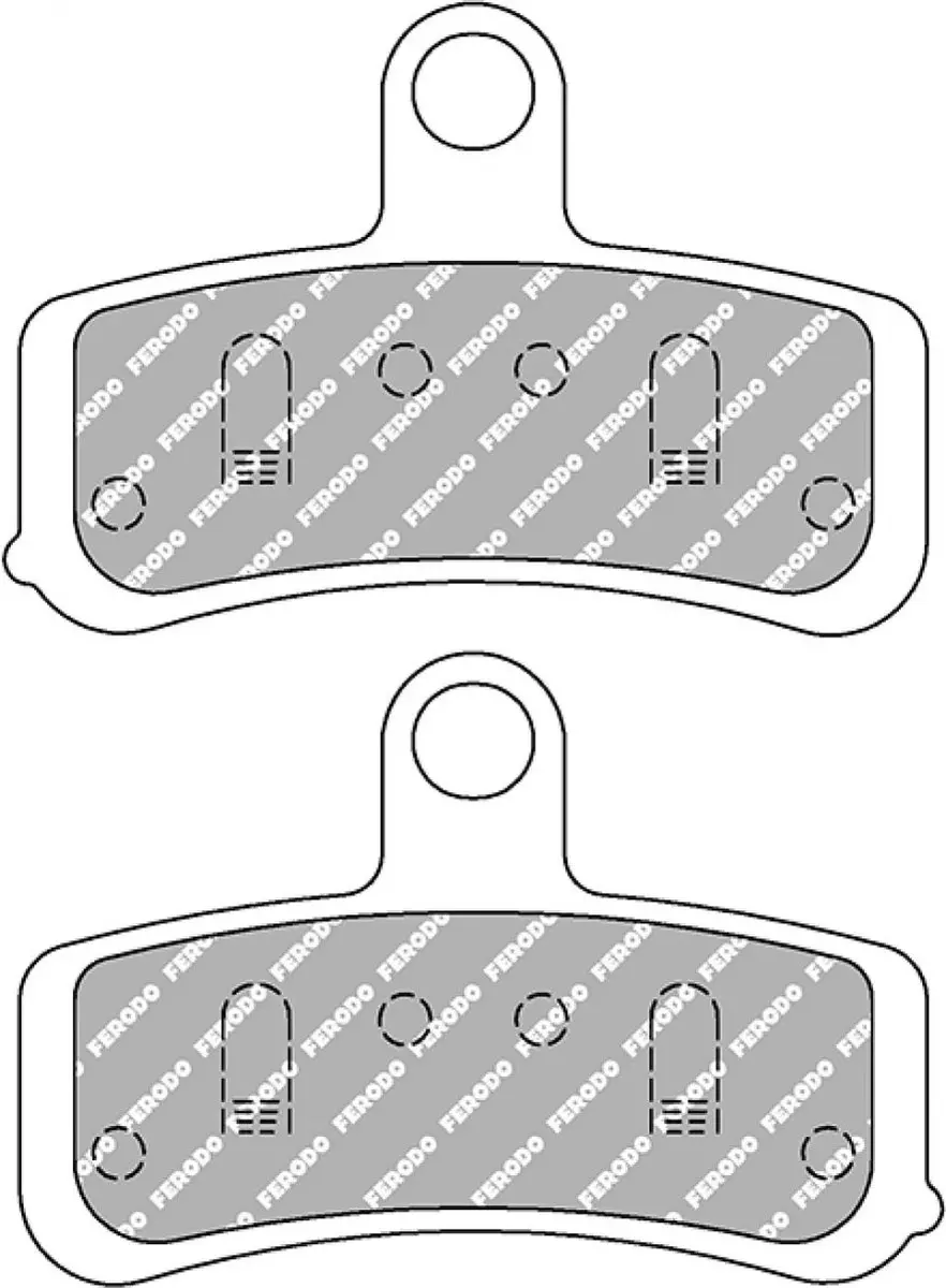 Ferodo-remblok voor Harley-Davidson-motorfiets 1584 FXDF 2012 GY4 / voorzijde, n