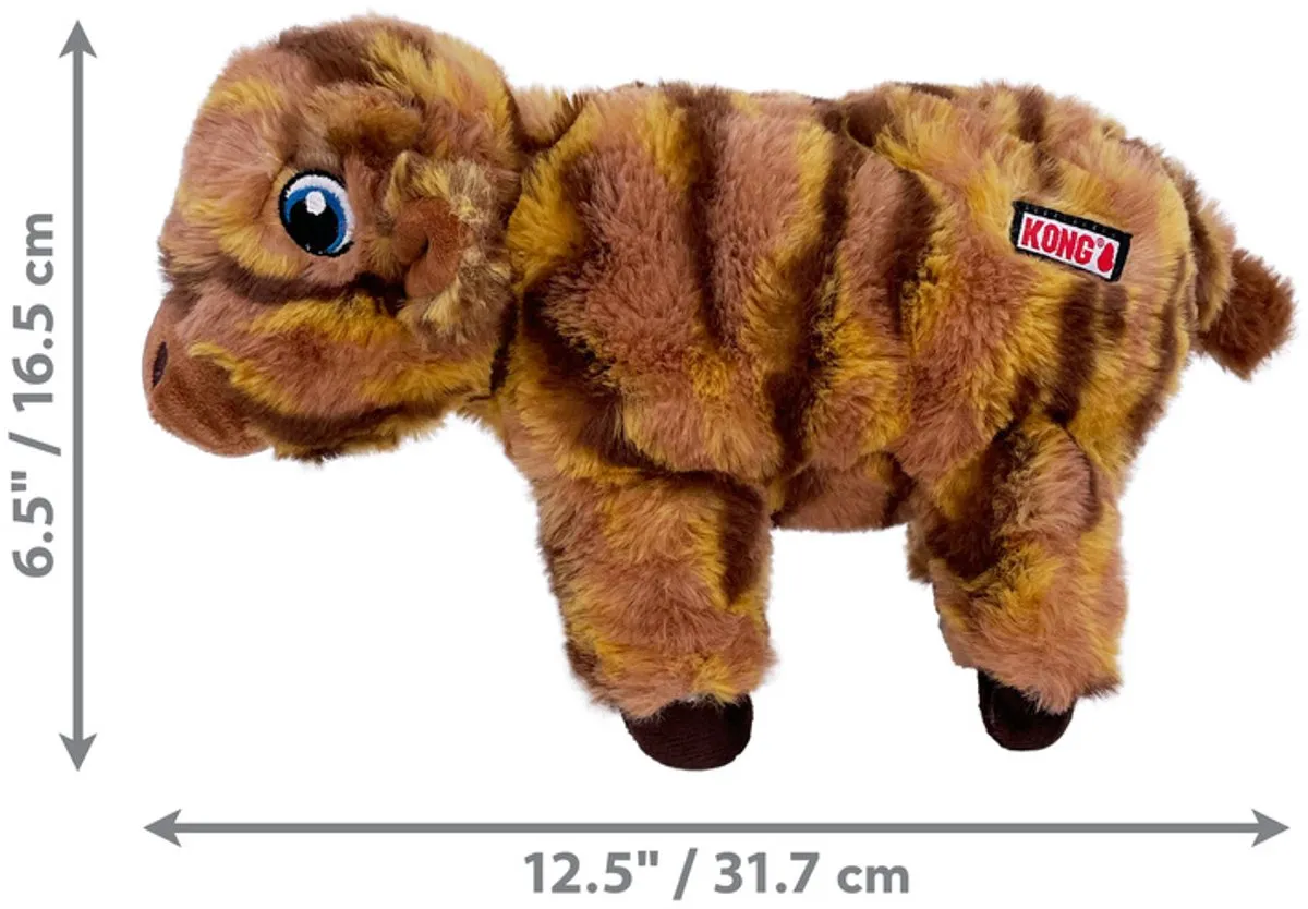 KONG Low Stuff Stripes Hondenspeeltje - Medium - Bruin
