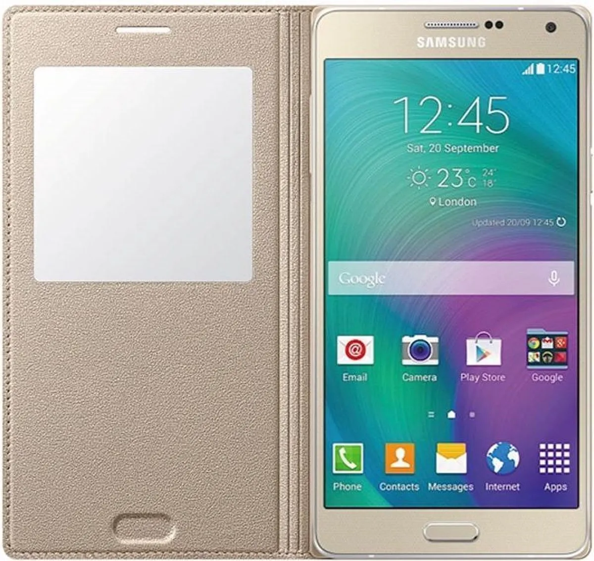 Samsung EF-CA700BF S-View Flip Cover - Gold