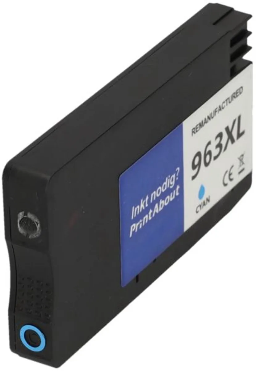 PrintAbout 963XL Inktcartridge Cyaan 25.5ml - HP